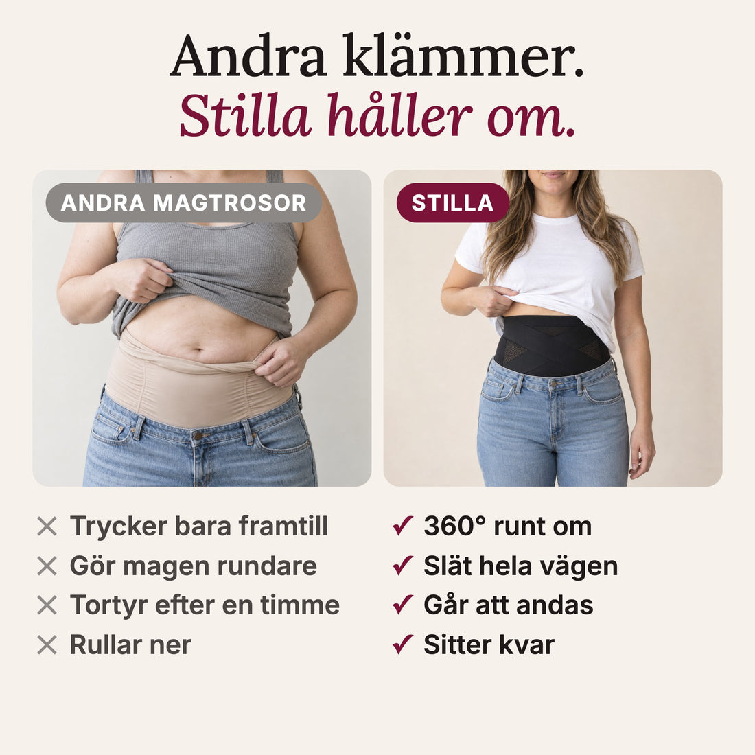 Andra magtrosor klämmer och rullar ner, Stilla håller om 360 grader