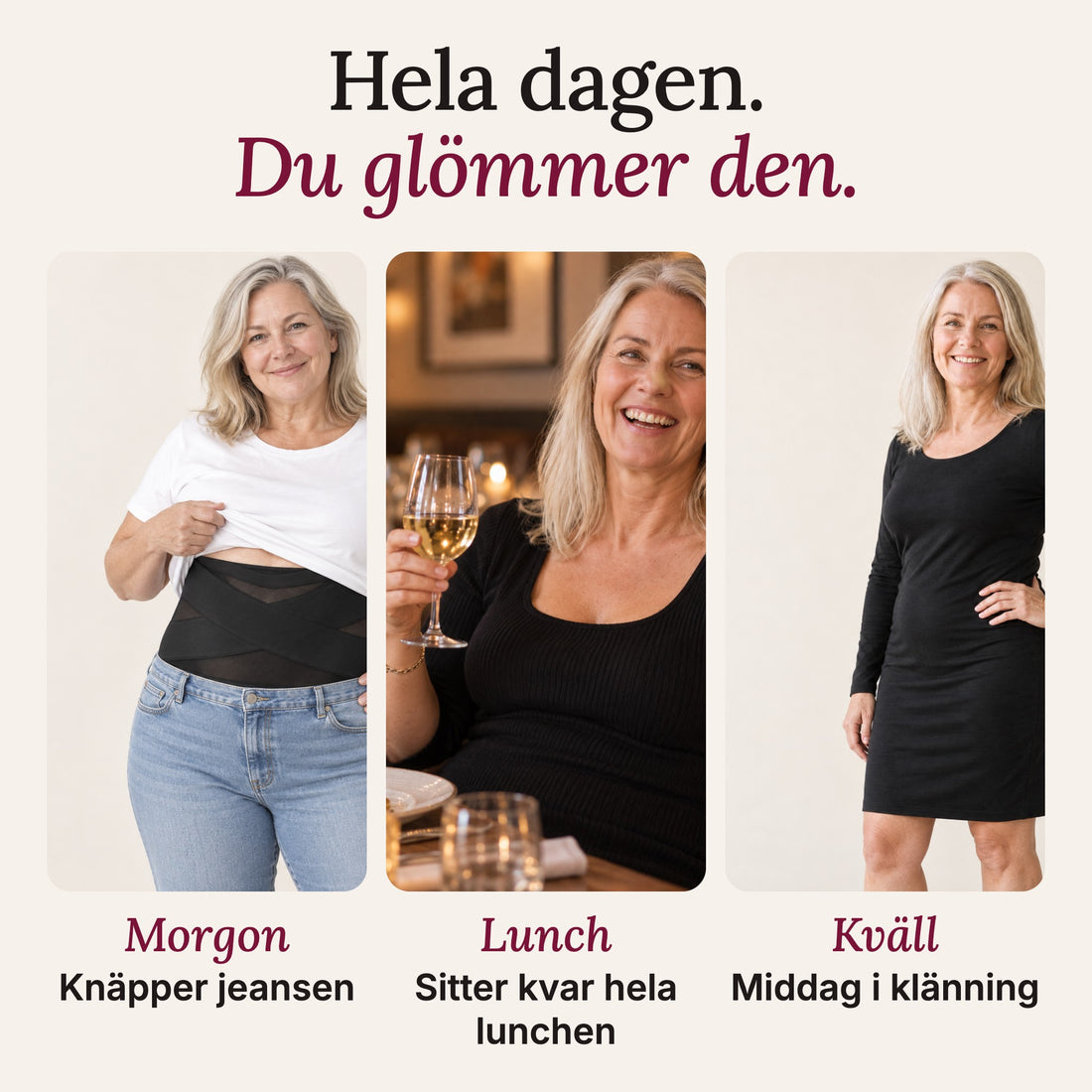 Stilla hela dagen: jeans, lunch och middag