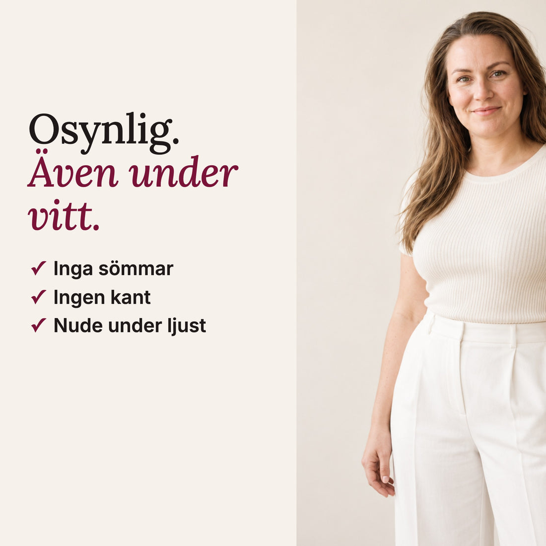 Osynlig under vita kläder