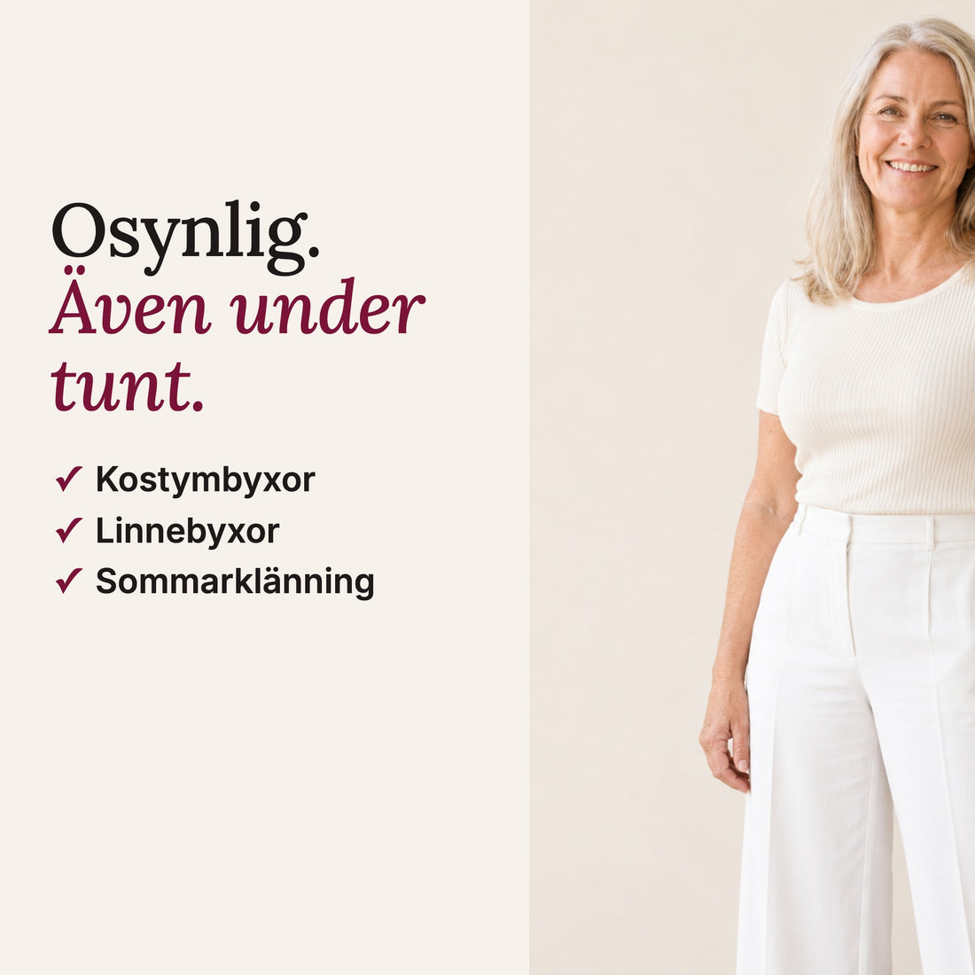 Osynlig under tunna kläder